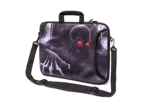 17"- 17.3" (inch) LAPTOP BAG/CASE WITH HANDLE & STRAP, NEOPRENE MADE FOR LAPTOPS/NOTEBOOKS, ZIPPED*DEMON*
