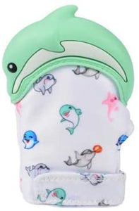 Baby Teething Mitten *Green Dolphin*