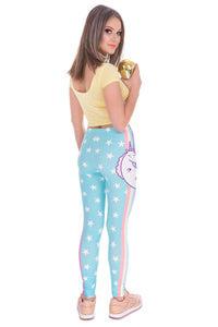 Full length womens/girls 3D full print leggings ****unicorn stars****