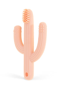 Colourful Silicone Toothbrush for Babies in The Shape of a Cactus ***Pink***