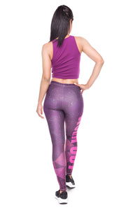 Full length womens/girls 3D full print leggings ****Work Out Triangle Galaxy****