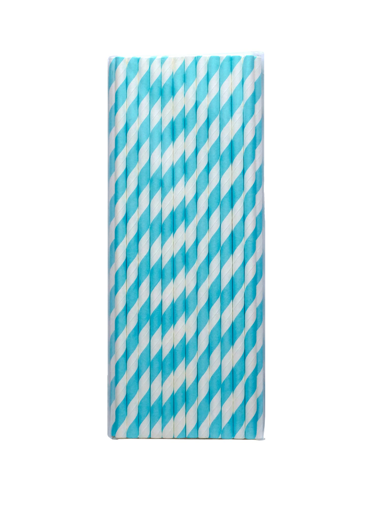 Paper Straws 200 PCS *Blue Stripes*
