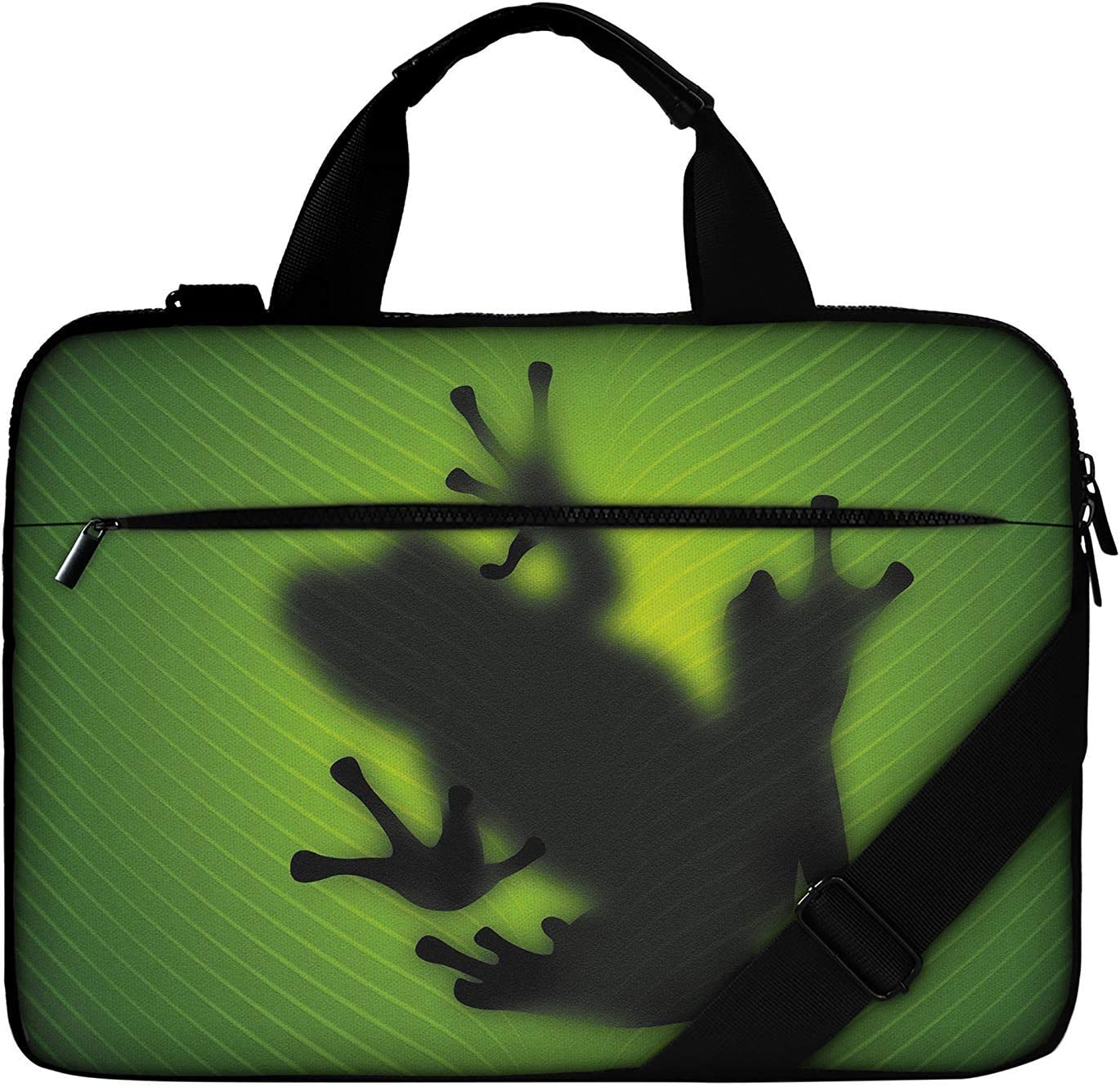 17" - 17,3" inch Laptop bag case made of Canvas with pocket for accessories *GreenFrog"
