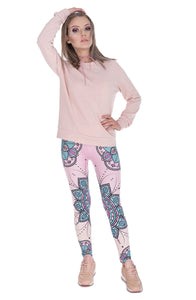 Full length womens/girls 3D full print leggings ****mandala flower****