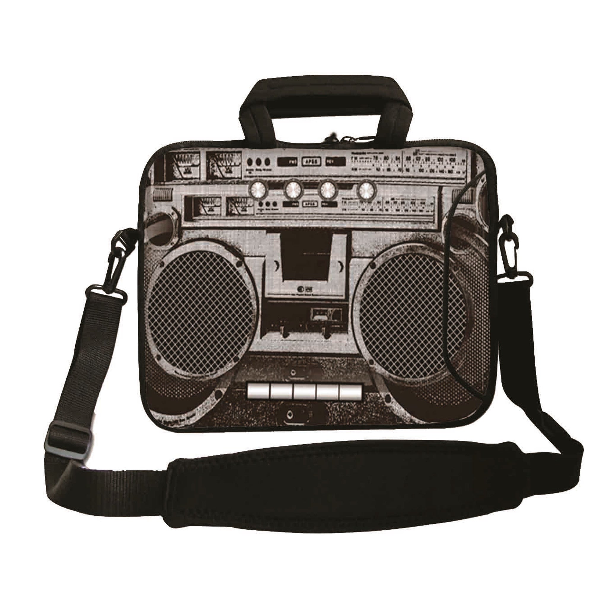17"- 17.3" (inch) LAPTOP BAG/CASE WITH HANDLE & STRAP, NEOPRENE MADE FOR LAPTOPS/NOTEBOOKS, ZIPPED*BOOMBOX*