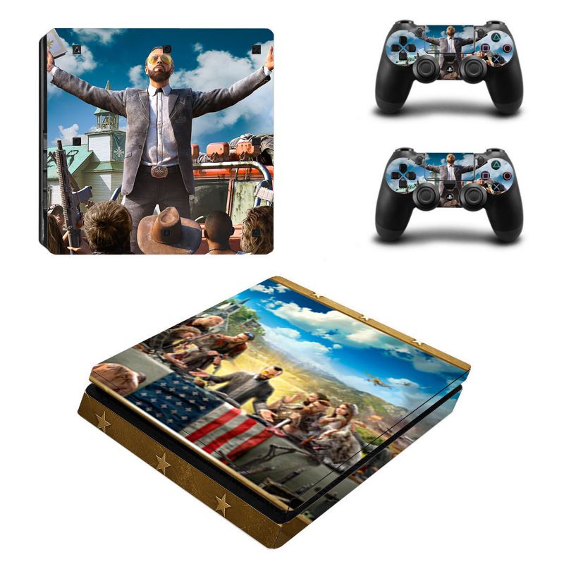 PS4 Slim FULL BODY Accessory Wrap Sticker Skin Cover Decal for PS4 Slim PlayStation 4 Slim, ***Far Cry***