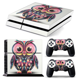 PS4 FULL BODY Accessory Wrap Sticker Skin Cover Decal for PS4 Playstation 4, ***Owl***