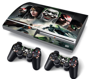 PS3 FAT PlayStation 3 ORIGINAL Skin/Stickers PVC for Console + 2 Controllers/Pads Decal Protector Cover ***Joker***