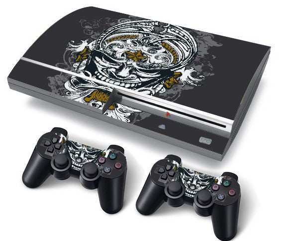 PS3 FAT PlayStation 3 ORIGINAL Skin/Stickers PVC for Console + 2 Controllers/Pads Decal Protector Cover ***Head***