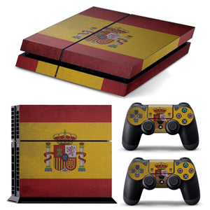 PS4 FULL BODY Accessory Wrap Sticker Skin Cover Decal for PS4 Playstation 4, ***Spain***