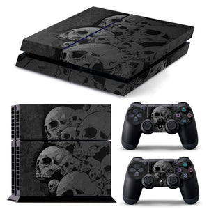 PS4 FULL BODY Accessory Wrap Sticker Skin Cover Decal for PS4 Playstation 4, ***Skull Collection***