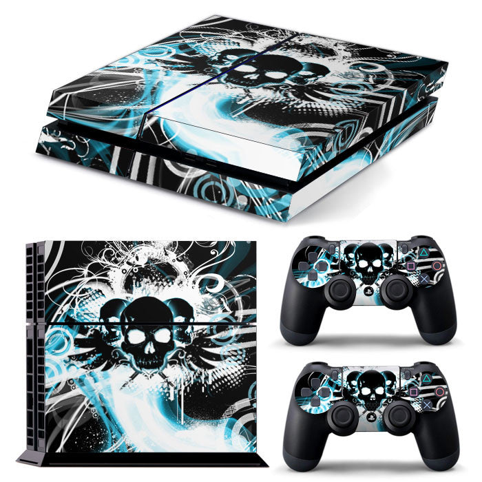 PS4 FULL BODY Accessory Wrap Sticker Skin Cover Decal for PS4 Playstation 4, ***Modern Blue***