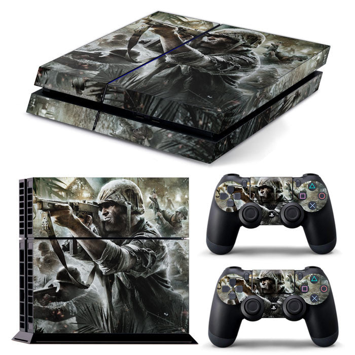 PS4 FULL BODY Accessory Wrap Sticker Skin Cover Decal for PS4 Playstation 4, ***Soldier***