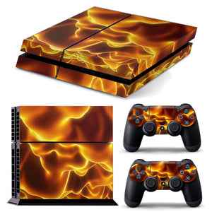 PS4 FULL BODY Accessory Wrap Sticker Skin Cover Decal for PS4 Playstation 4, ***Flames***