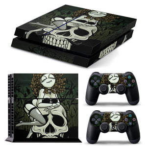 PS4 FULL BODY Accessory Wrap Sticker Skin Cover Decal for PS4 Playstation 4, ***Doll Skull***