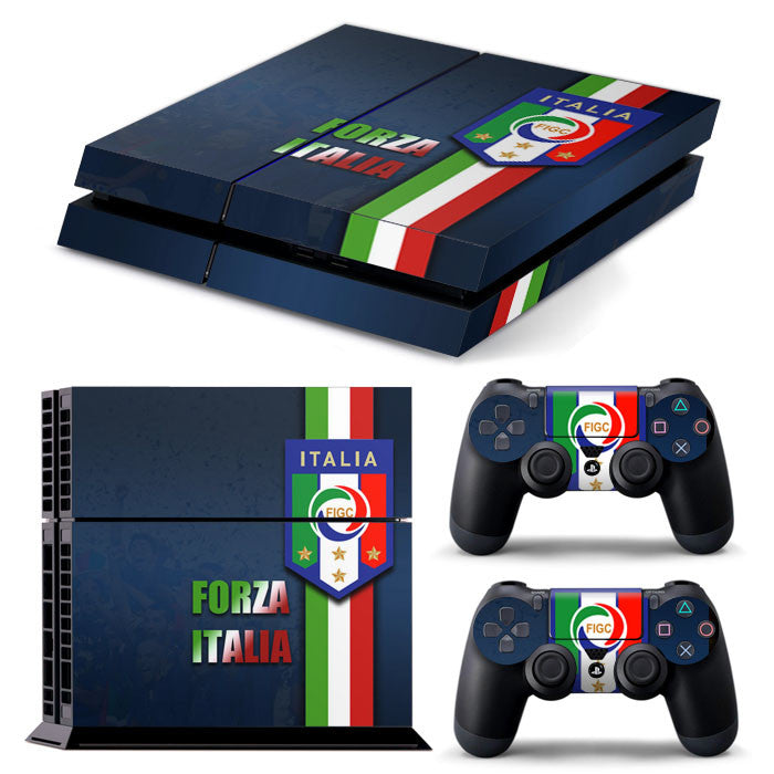 PS4 FULL BODY Accessory Wrap Sticker Skin Cover Decal for PS4 Playstation 4, ***Italia***