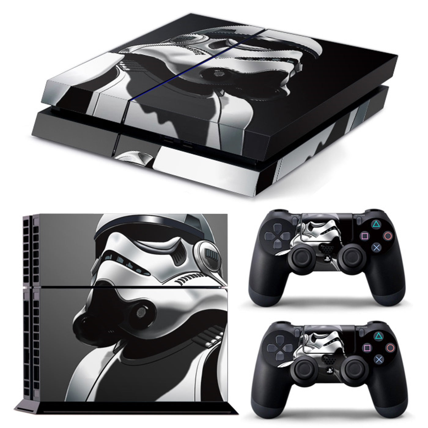 PS4 FULL BODY Accessory Wrap Sticker Skin Cover Decal for PS4 Playstation 4, ***Stormtrooper***