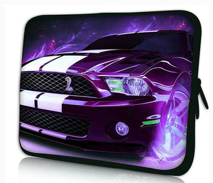 13"- 13.3"inch Tablet Laptop Case Bag Pouch Protective Cover by Funky Planet Bags/Cases *Purple Car*
