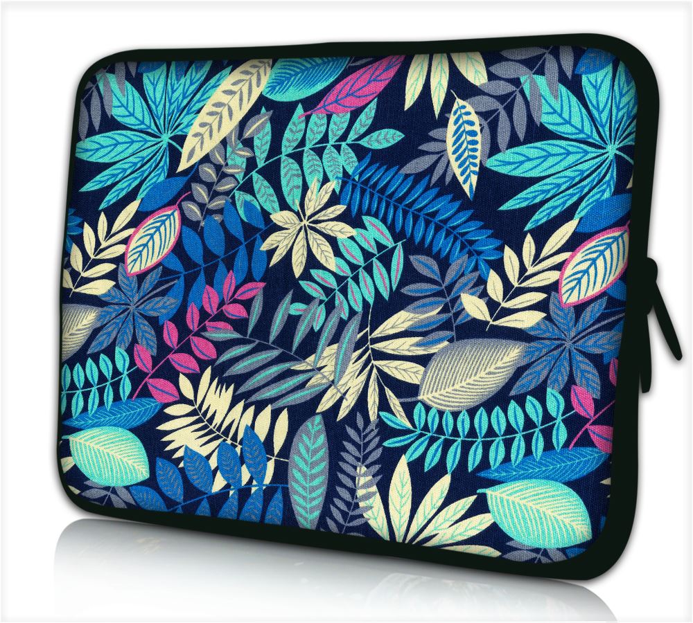 15"- 15.6" (inch) LAPTOP SLEEVE CARRY CASE/BAG NEOPRENE FOR LAPTOPS/NOTEBOOKS, ZIPPED *Blue Forrest*