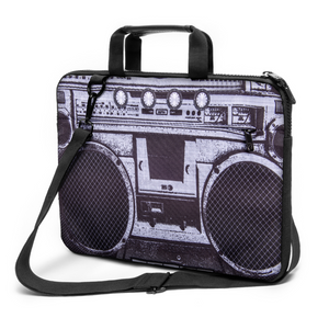 15" - 15,3" inch Laptop bag case made of Canvas with pocket for accessories *Boombox*