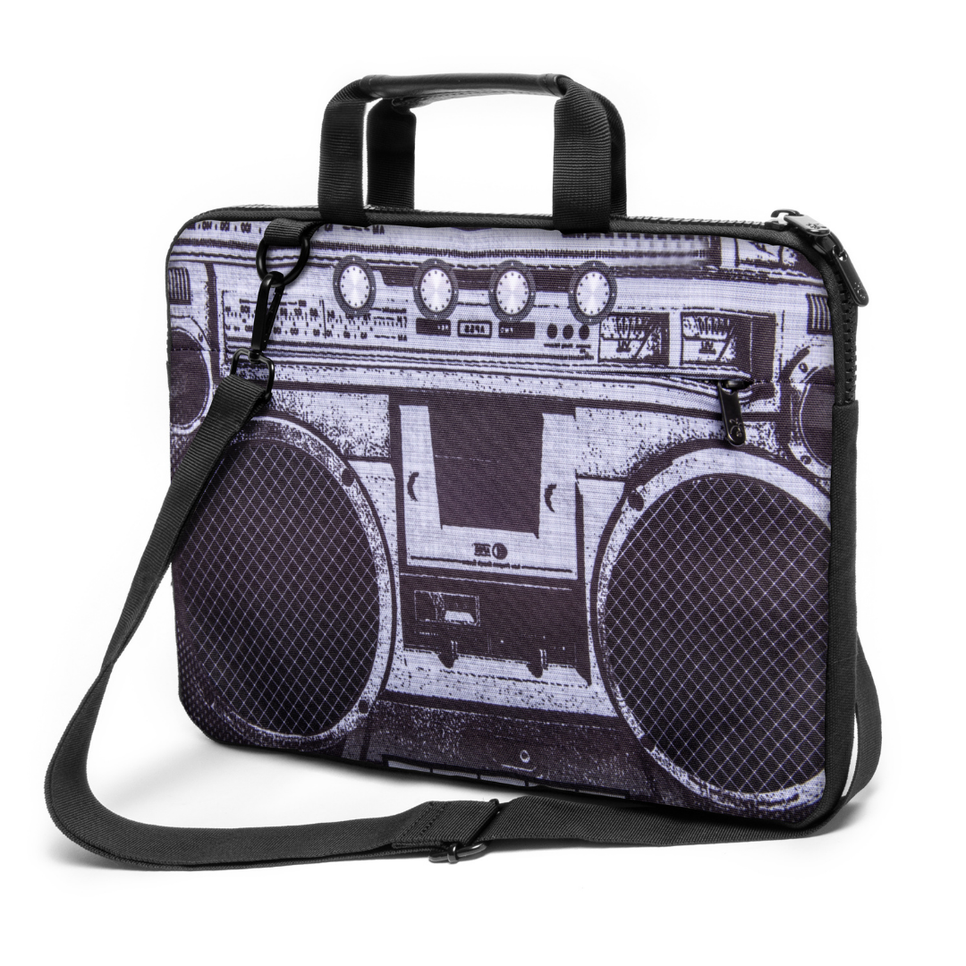 17" - 17,3" inch Laptop bag case made of Canvas with pocket for accessories *Boombox"