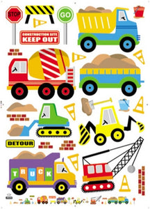 WALL STICKERS, BEDROOM WALL STICKERS, BEDROOM DECOR FOR BOYS & GIRLS ***CARS & TRUCKS***