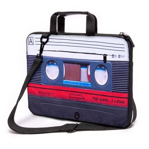 15" - 15,3" inch Laptop bag case made of Canvas with pocket for accessories *Cassette*