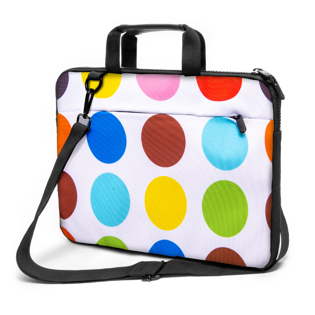 17" - 17,3" inch Laptop bag case made of Canvas with pocket for accessories *ColorPoints"