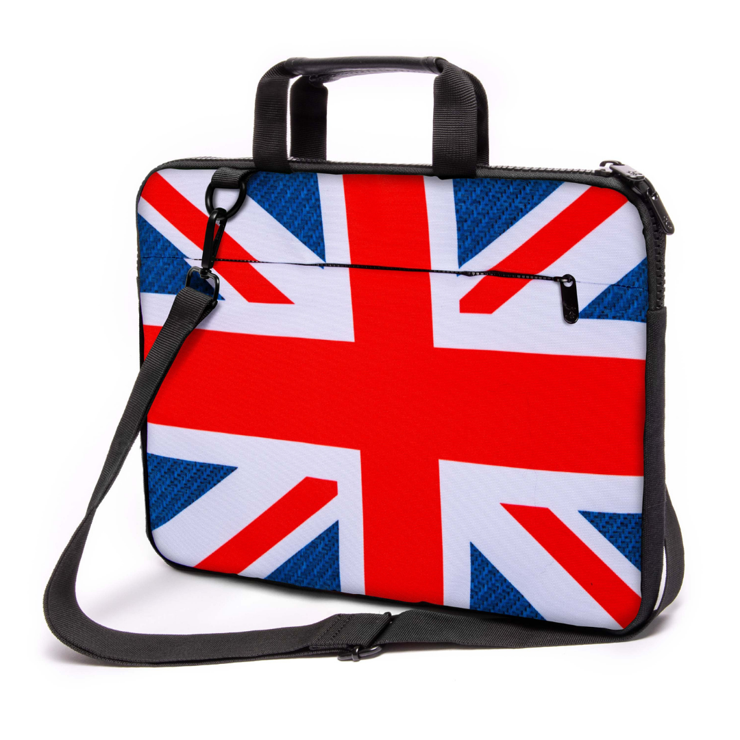15" - 15,3" inch Laptop bag case made of Canvas with pocket for accessories *England*