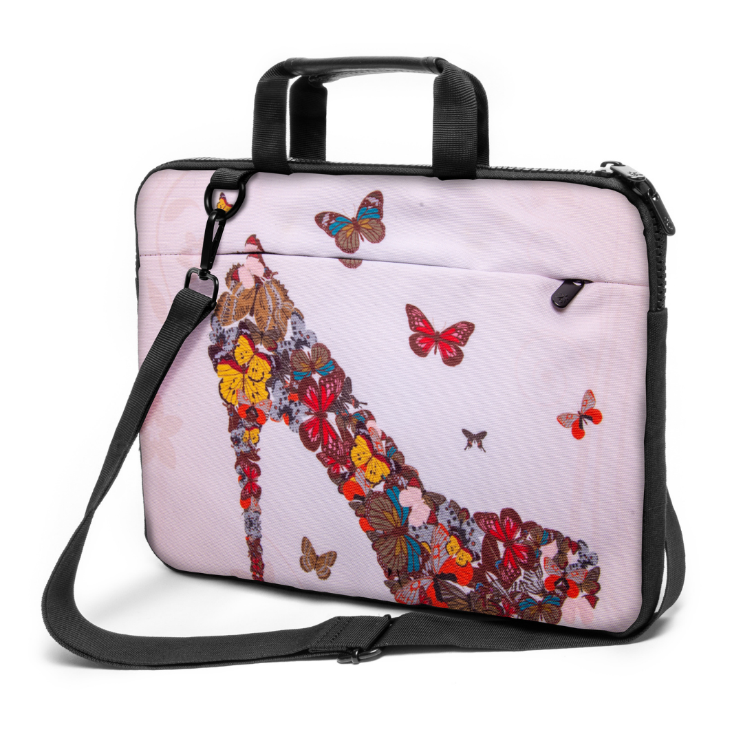 15" - 15,3" inch Laptop bag case made of Canvas with pocket for accessories *Higheel*