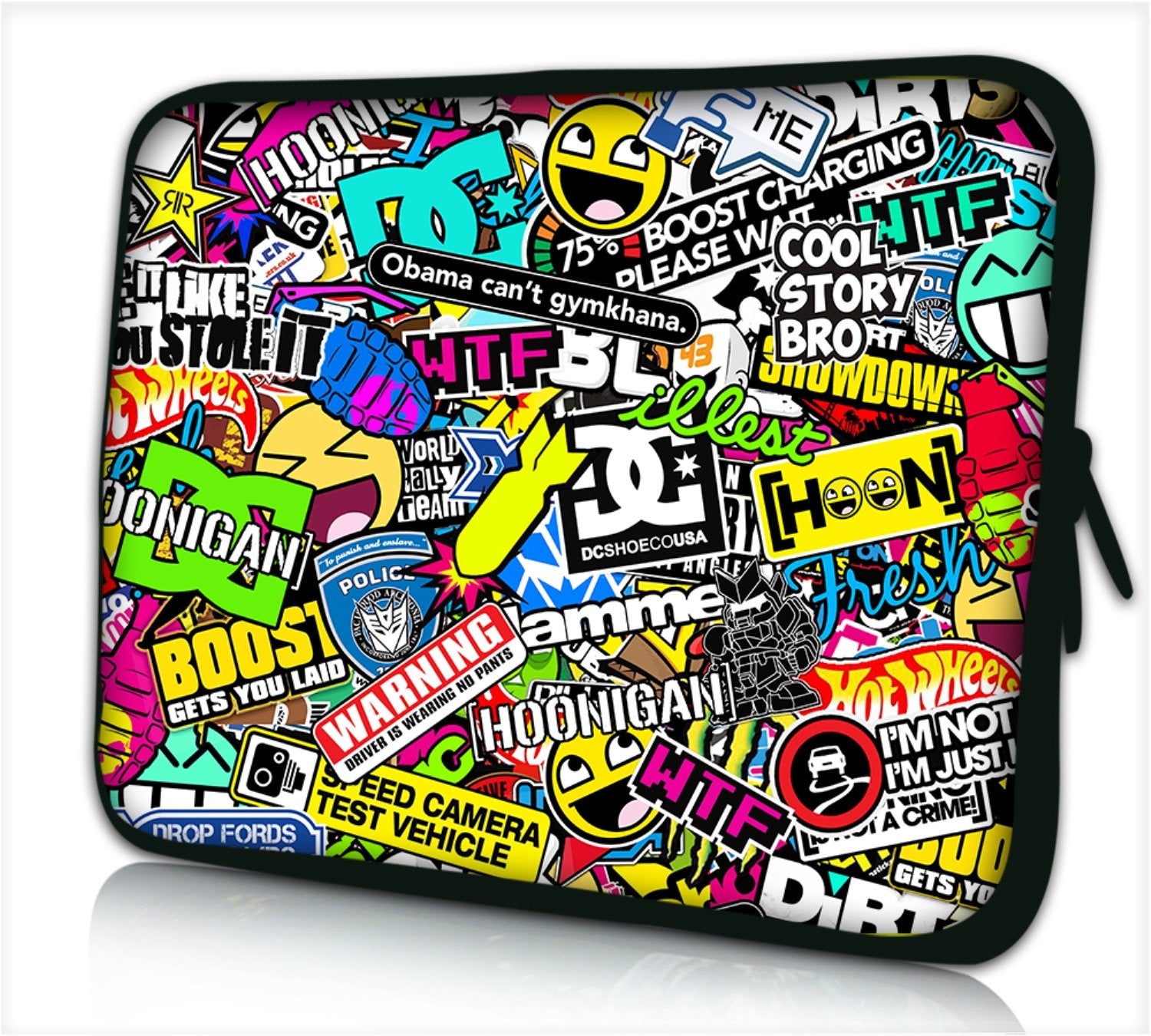 13"- 13.3"inch Tablet Laptop Case Bag Pouch Protective Cover by Funky Planet Bags/Cases *Labels*