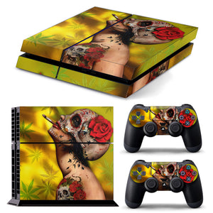 PS4 FULL BODY Accessory Wrap Sticker Skin Cover Decal for PS4 Playstation 4, ***Lady With Rose***