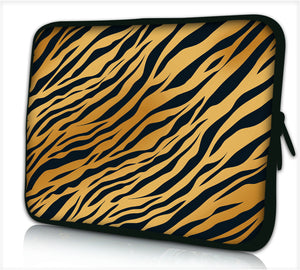 17"- 17.3" (inch) LAPTOP SLEEVE CARRY CASE/BAG NEOPRENE FOR LAPTOPS/NOTEBOOKS, ZIPPED *Panther Stripes*