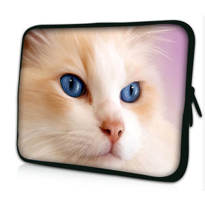 10 "inch Tablet Laptop Sleeve Protective Case by Funky Planet Bags/Cases *Pink  Cat*