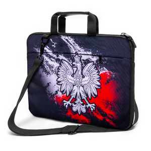15" - 15,3" inch Laptop bag case made of Canvas with pocket for accessories *Poland*