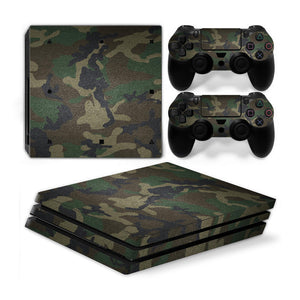 Playstation 4 Pro PS4 PRO Skin Stickers PVC for Console & Pads- Re-design your PS4 Pro ***GreenMoro***