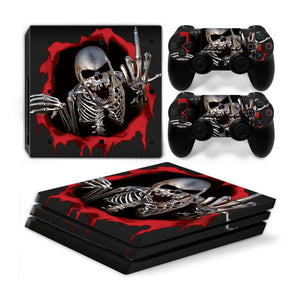 Playstation 4 Pro PS4 PRO Skin Stickers PVC for Console & Pads- Re-design your PS4 Pro ***FingerSkull***
