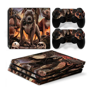 Playstation 4 Pro PS4 PRO Skin Stickers PVC for Console & Pads- Re-design your PS4 Pro ***ThreePitbulls***