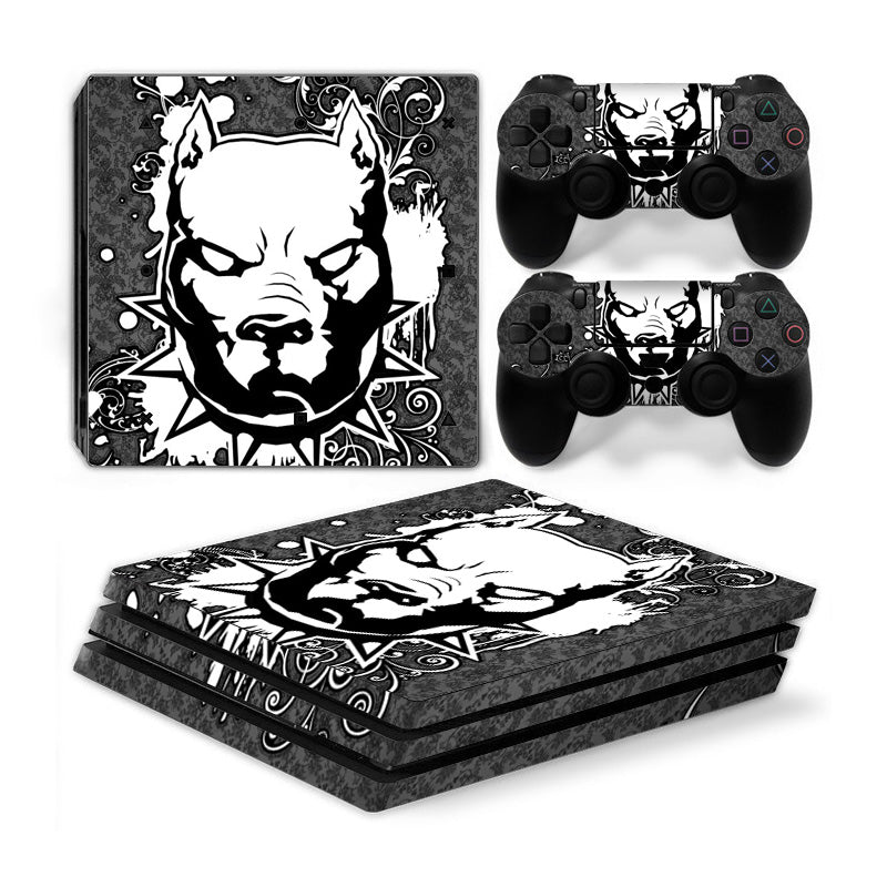 Playstation 4 Pro PS4 PRO Skin Stickers PVC for Console & Pads- Re-design your PS4 Pro ***Pitbull***