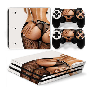 Playstation 4 Pro PS4 PRO Skin Stickers PVC for Console & Pads- Re-design your PS4 Pro ***Ass2***