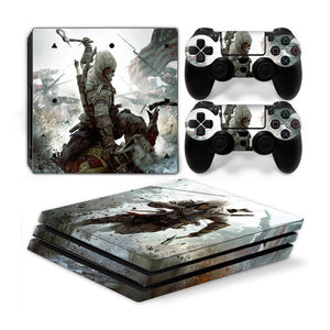 Playstation 4 Pro PS4 PRO Skin Stickers PVC for Console & Pads- Re-design your PS4 Pro ***Assassin***