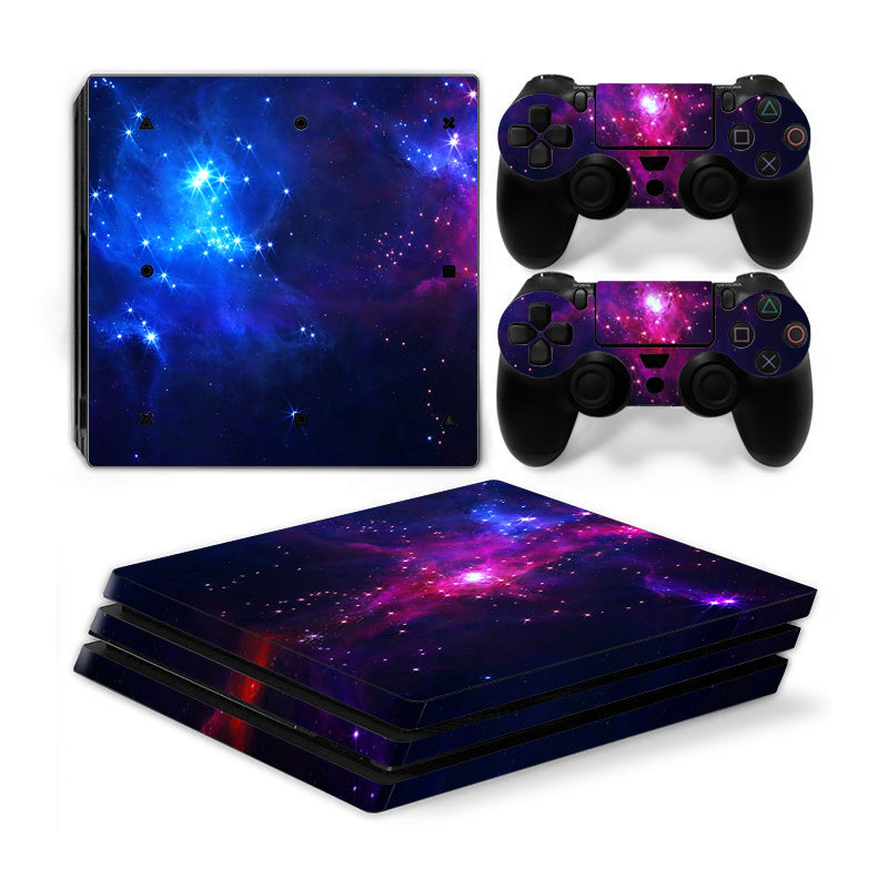 Playstation 4 Pro PS4 PRO Skin Stickers PVC for Console & Pads- Re-design your PS4 Pro ***Galaxy***