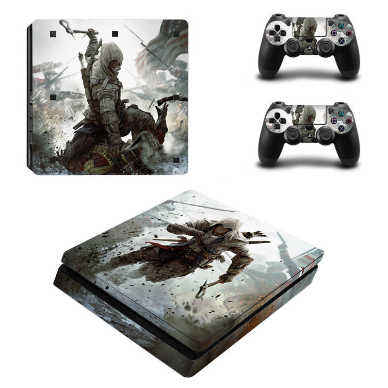PS4 Slim FULL BODY Accessory Wrap Sticker Skin Cover Decal for PS4 Slim PlayStation 4 Slim, ***Assassin***