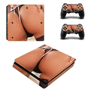 PS4 Slim FULL BODY Accessory Wrap Sticker Skin Cover Decal for PS4 Slim PlayStation 4 Slim, ***Ass***