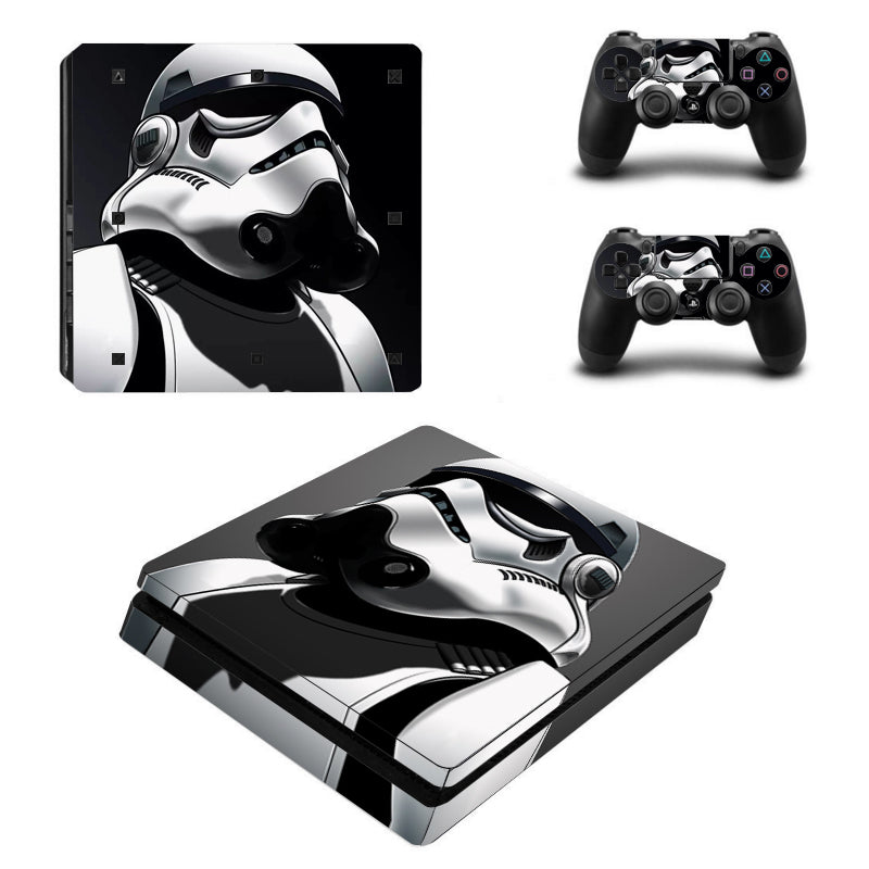 PS4 Slim FULL BODY Accessory Wrap Sticker Skin Cover Decal for PS4 Slim PlayStation 4 Slim, ***Stormtrooper***