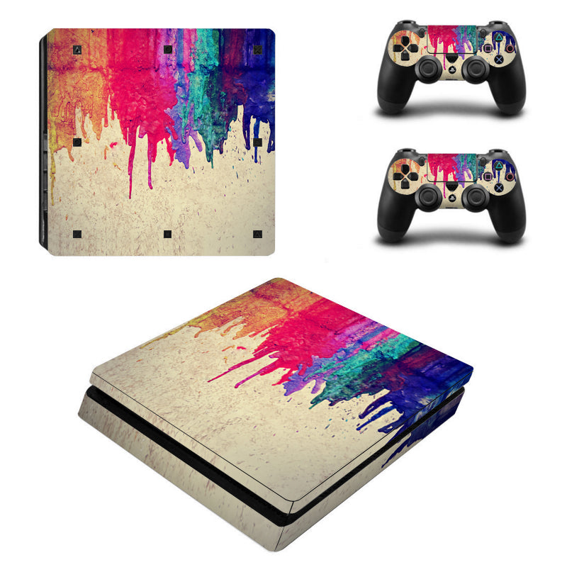 PS4 Slim FULL BODY Accessory Wrap Sticker Skin Cover Decal for PS4 Slim PlayStation 4 Slim, ***Paint***
