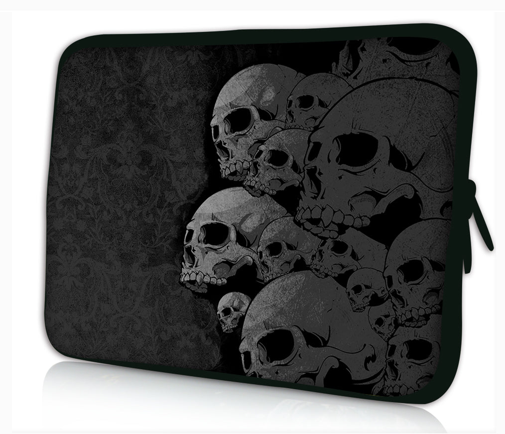10 "inch Tablet Laptop Sleeve Protective Case by Funky Planet Bags/Cases *Skull Collection*