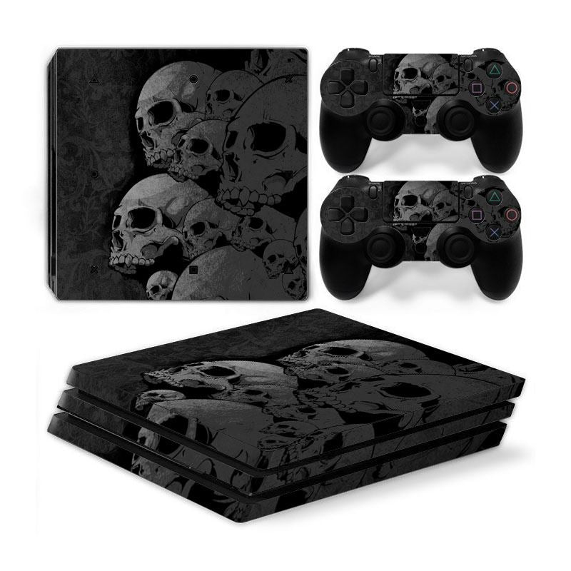 Playstation 4 Pro PS4 PRO Skin Stickers PVC for Console & Pads- Re-design your PS4 Pro ***SkullCollection***