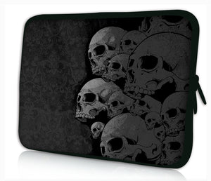13"- 13.3"inch Tablet Laptop Case Bag Pouch Protective Cover by Funky Planet Bags/Cases *Skull Collection*