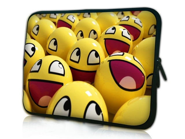 10 "inch Tablet Laptop Sleeve Protective Case by Funky Planet Bags/Cases *Smiley Faces*